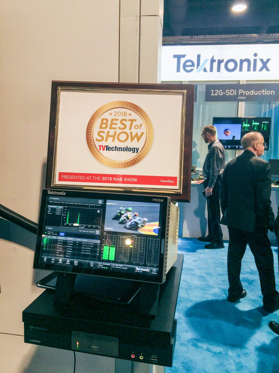 It is an honor to receive the NewBay Best of Show Award from TV Technology for PRISM with ST 2110 standard support! A culmination of dedicated work from so many on our team and the voices of our incredible customers! #NABShow