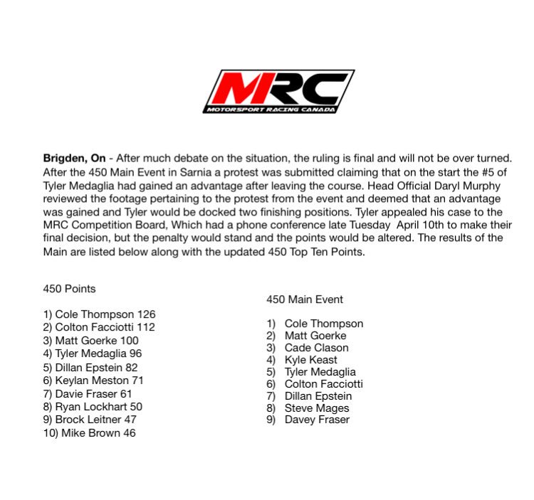 Guaranteedmx's tweet photo. Tyler Medaglia gets 2 spots for infraction during 450 main event in Sarnia for RD4 of @TripleCrownSer Right or wrong? #axtour #axcanada https://t.co/ZpJpIggUBY