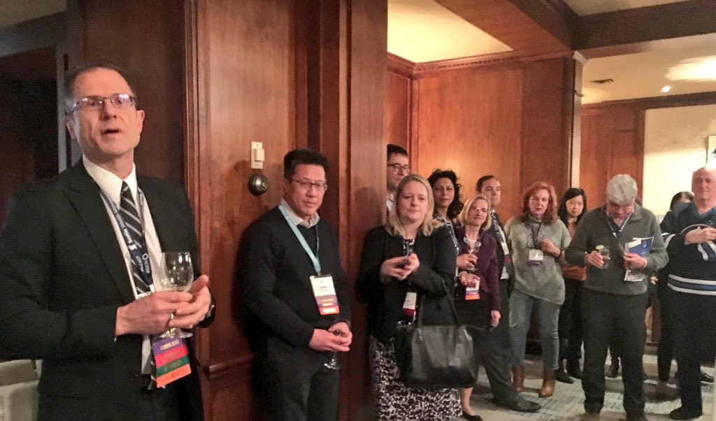 UinvitedU's tweet photo. One of the most generous 'Friends' of @CAGP_ACPDP the wonderful Dewayne Osborne welcomes founding donors to @CAGPFoundation at #CAGP18 https://t.co/OObVmCn0Y2