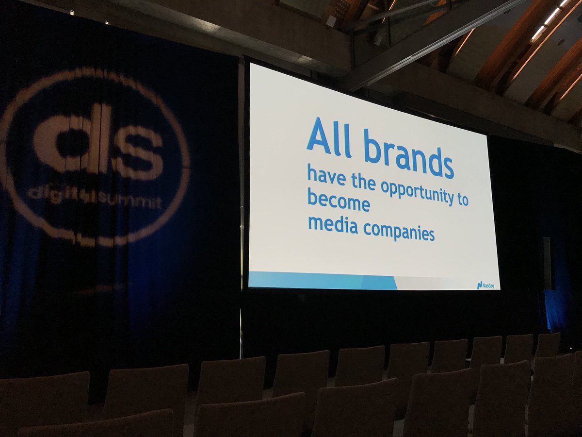smc_la's tweet photo. All brands have the opportunity to become media companies ~ Josh Machiz @Nasdaq @DigitalSummitLA #dsum #digitalsummitla @smc_la #smcla https://t.co/0Z75egrlf4