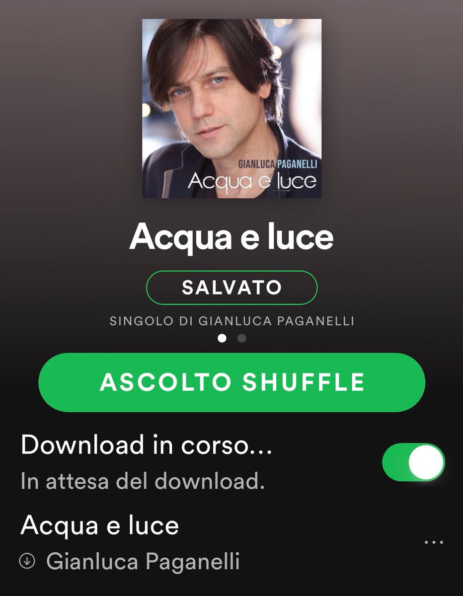 Ci siamo!  
"Acqua e luce" è disponibile 
in <a href="/Spotify/">Spotify</a>!