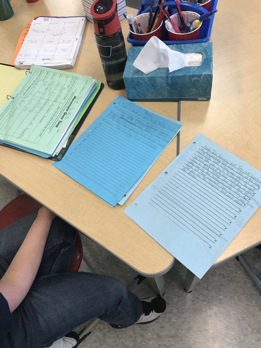 4th Graders at North Grove Elementary - Sycamore, IL - planning and drafting narratives. Great to see the thoughtful planning and hear meaningful dialogue between students! <a href="/Schoolwide/">Schoolwide Inc</a>