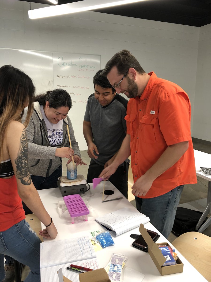 LizbethBgarza's tweet photo. Introduction to engineering students are having fun learning to Manufacture a lip balm. @fablabpermian @OdessaCollege https://t.co/1RXiQSPYFM