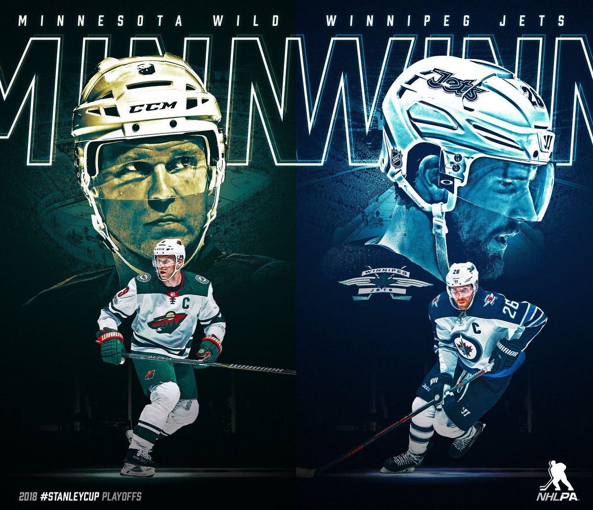 A rivalry is renewed. Puck drops on Game 1 for the <a href="/mnwild/">x - Minnesota Wild</a> and <a href="/NHLJets/">Winnipeg Jets</a> tonight at 7 pm ET. #StanleyCup