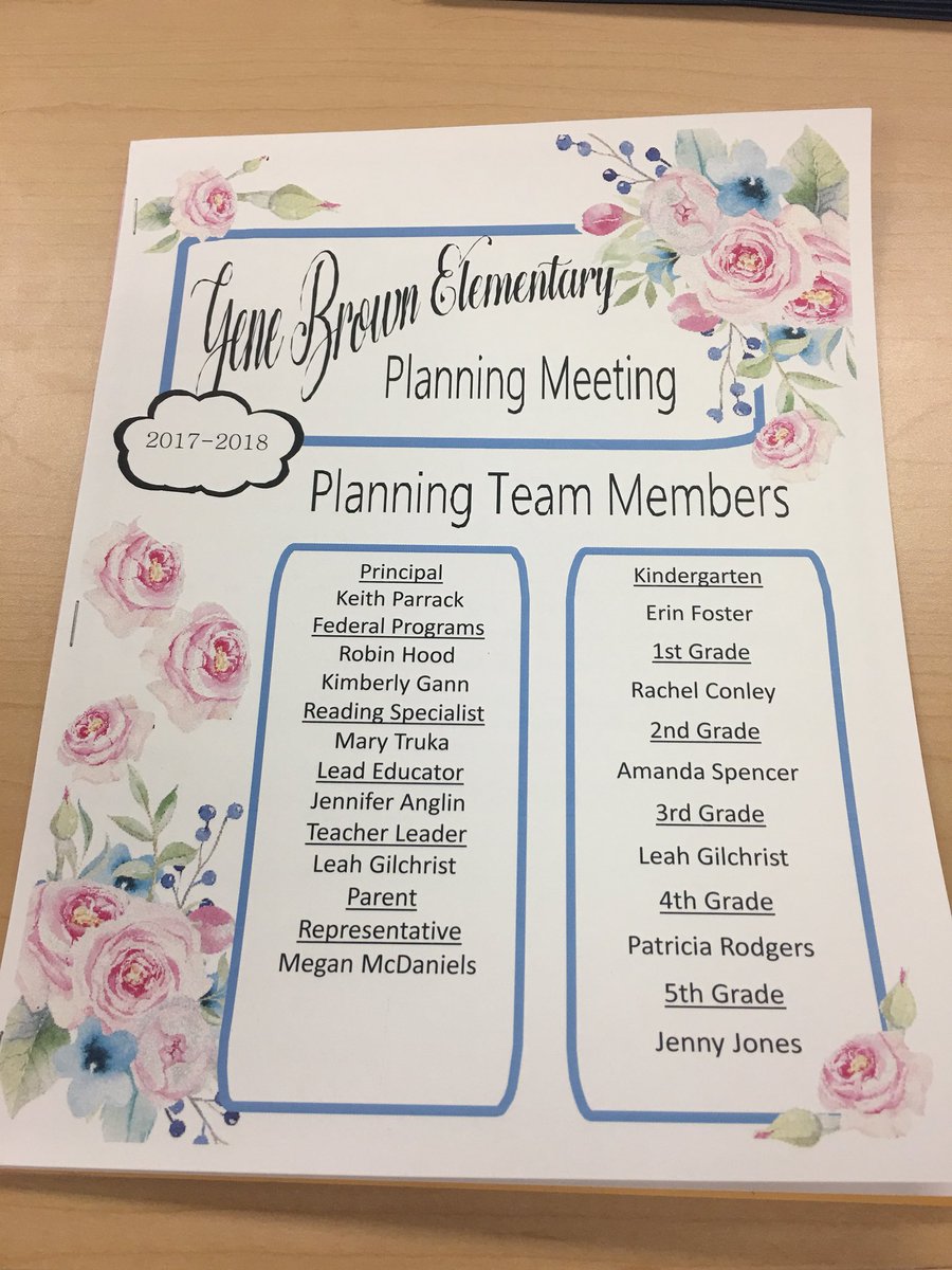 Kimberead's tweet photo. Wonderful Title I Planning Team @ GBE with awesome educators and parents, details to perfection and yummy treats added bonus Thanx @MTruka @janglin17 #NOPLACELIKETITLEI #β€οΈmy Schools #SchoolVisitFun https://t.co/ZGIHAM2dxE