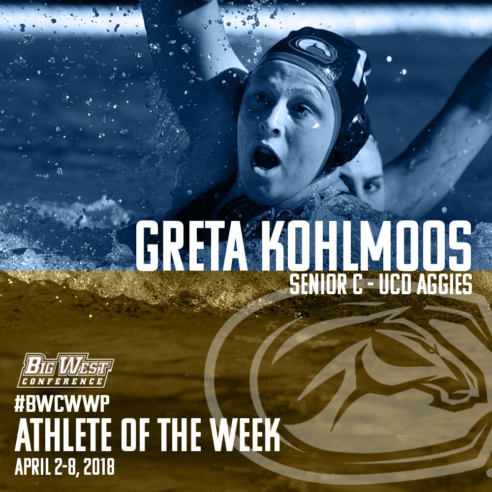 A hat trick 🎩 and 3 steals in a #BIGWIN earns #BWCAOTW for @UCDavisWPolo.

📰 ow.ly/Gw2c30jrHqk
#GoAgs #BWCWWP #PlayBig 💪💦