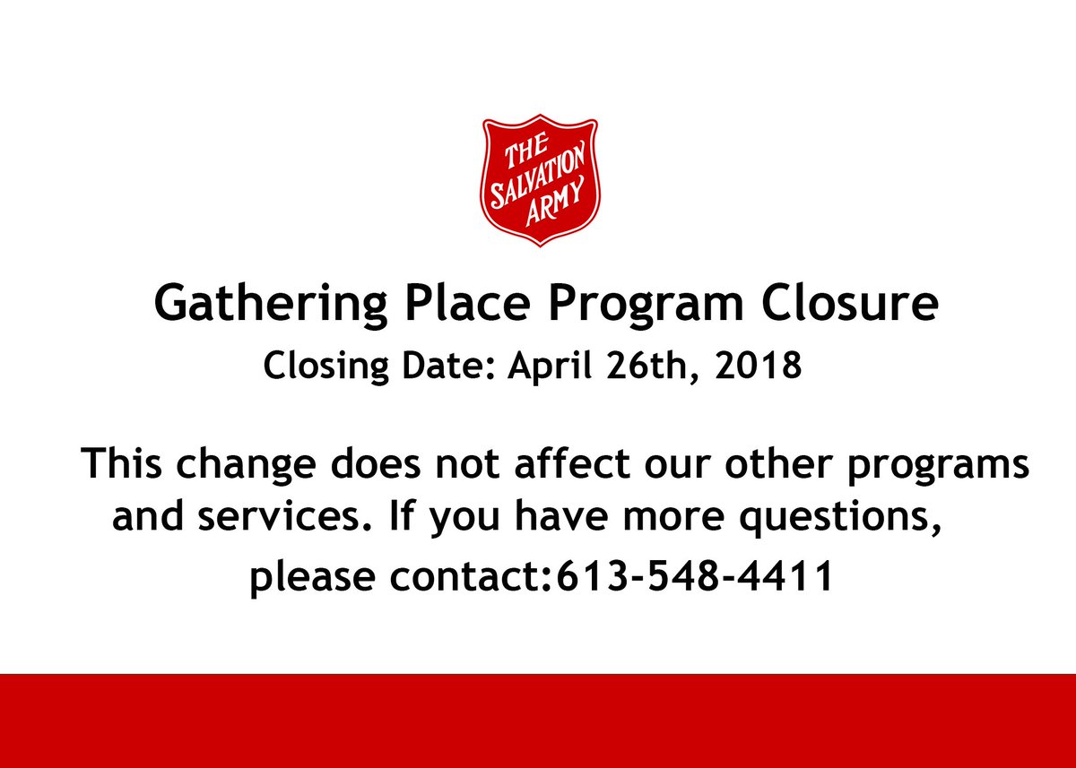 To our valued agency partners, supporters, and volunteers, we would like to thank you for continued support and efforts with our Gathering Place Program.
Although difficult, we must inform you that the program, will be closing its doors as of April 26th 2018 #ygk
