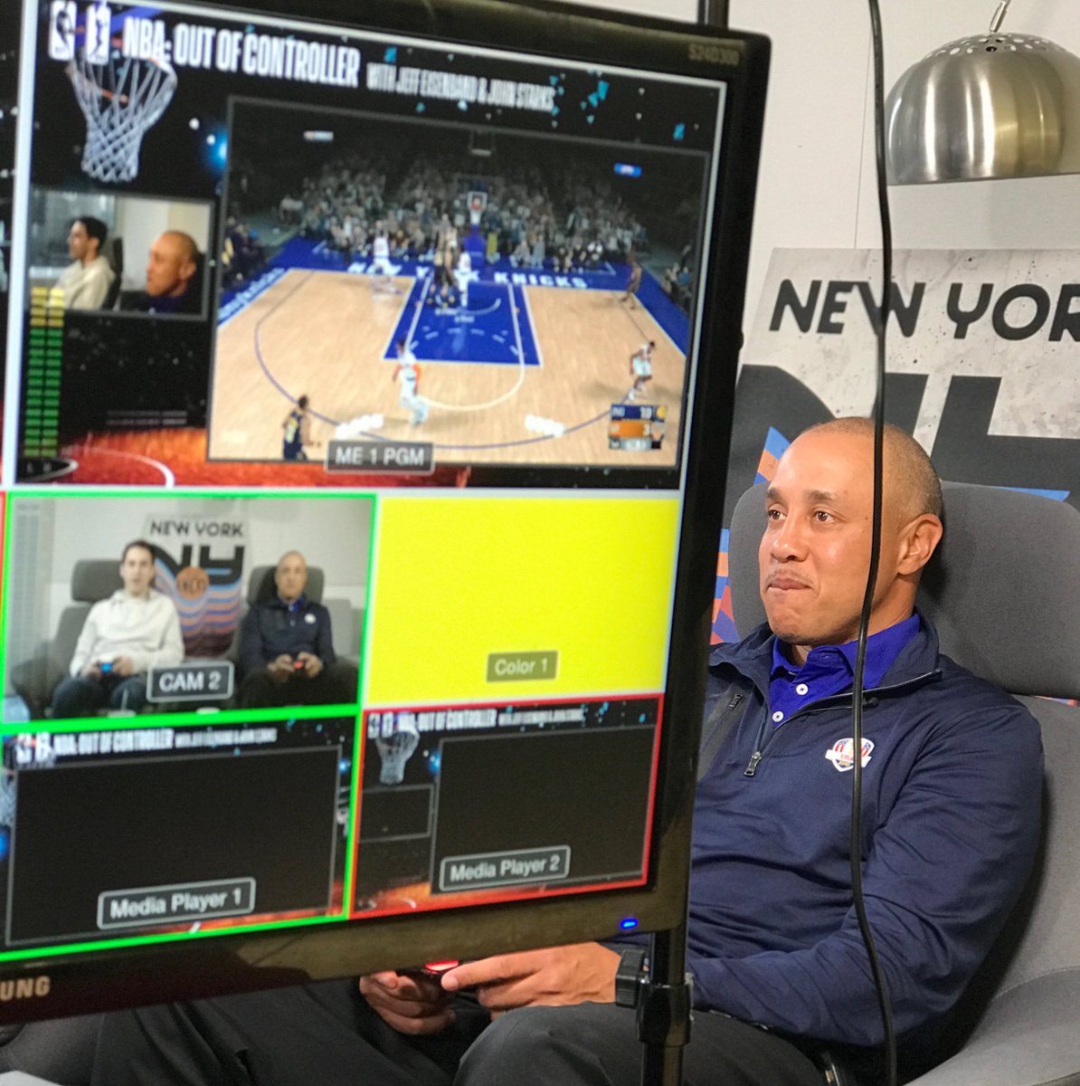 mayhemcreative's tweet image. We are LIVE right now with @nyknicks legend John Starks for the NBA twitch channel hosted by @JeffEisenband - check it out @ twitch.tv/nba #nba #twitch #live #livestream #NBA2K18