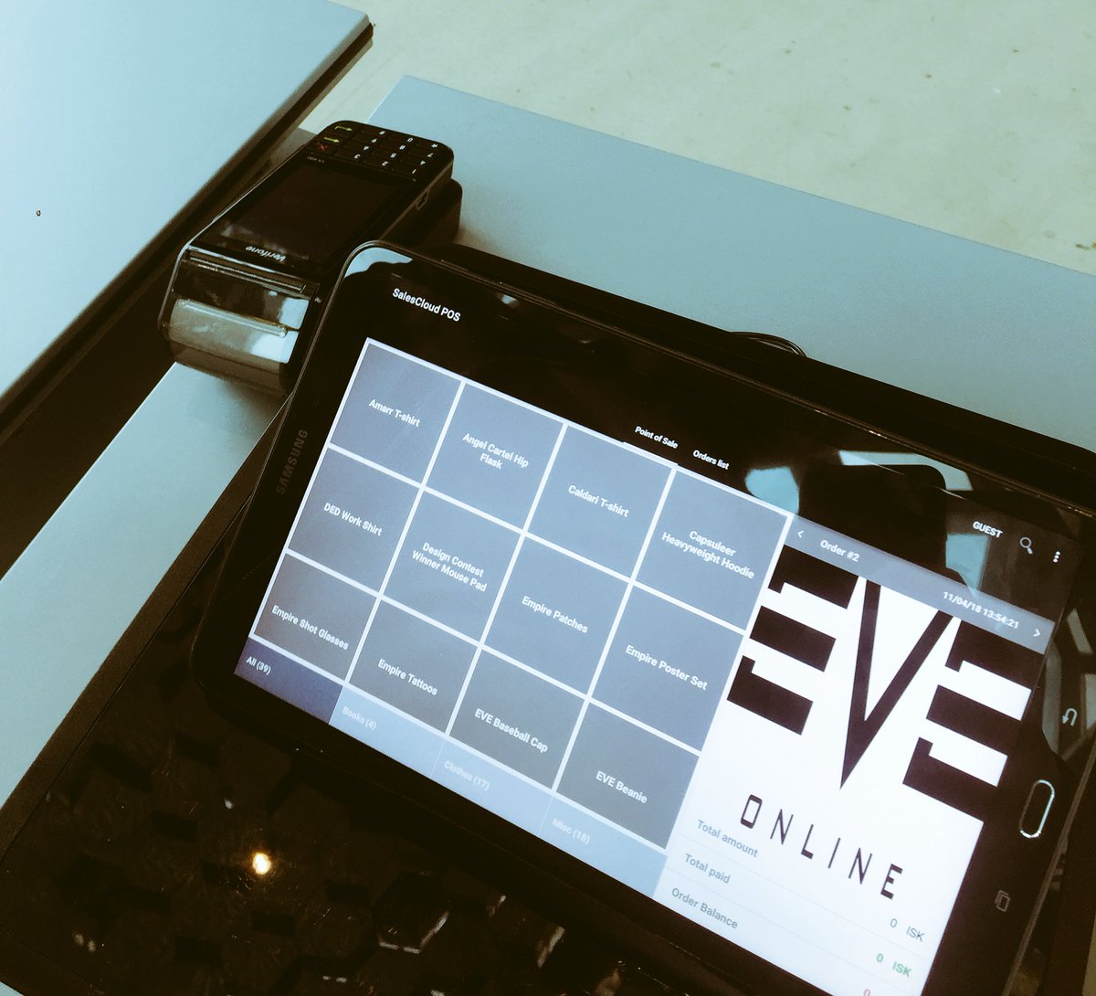 SalesCloud is proudly taking care of the POS for EVE Fanfest <a href="/CCPGames/">CCP Games</a> <a href="/EveOnline/">EVE Online</a>