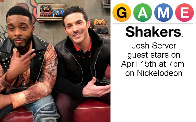 ChrisRoeMgmt's tweet image. Speaking of which, in four days @Josh_Server will be appearing in an episode of GAME SHAKERS alongside ALL THAT alum Kel Mitchell! It comes on at 7pm on Nick, but in the meantime here are some bts photos he snagged for the occasion! 
 #gameshakers #joshserver #kelmitchell #goROE
