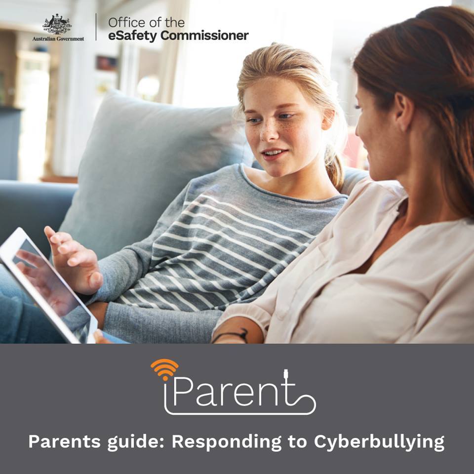 eSafetyOffice's tweet photo. Regardless of whether your child is a target, bystander or perpetrator of cyberbullying behaviour, as #parents it can be hard to understand how to respond to the situation. Take action! Find your guide to #Cyberbullying here: https://t.co/KIj1eLMgtx #nomoreharm https://t.co/cZPZbHxjSO