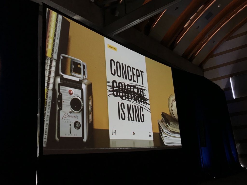 lizhkelly's tweet photo. Concept is King - now vs Content ~ Brad Perry @Authentic_Mgmt @DigitalSummitLA #dsum #digitalsummitla @smc_la #smcla #authentic #conceptisking https://t.co/yWdhXw5Uxf