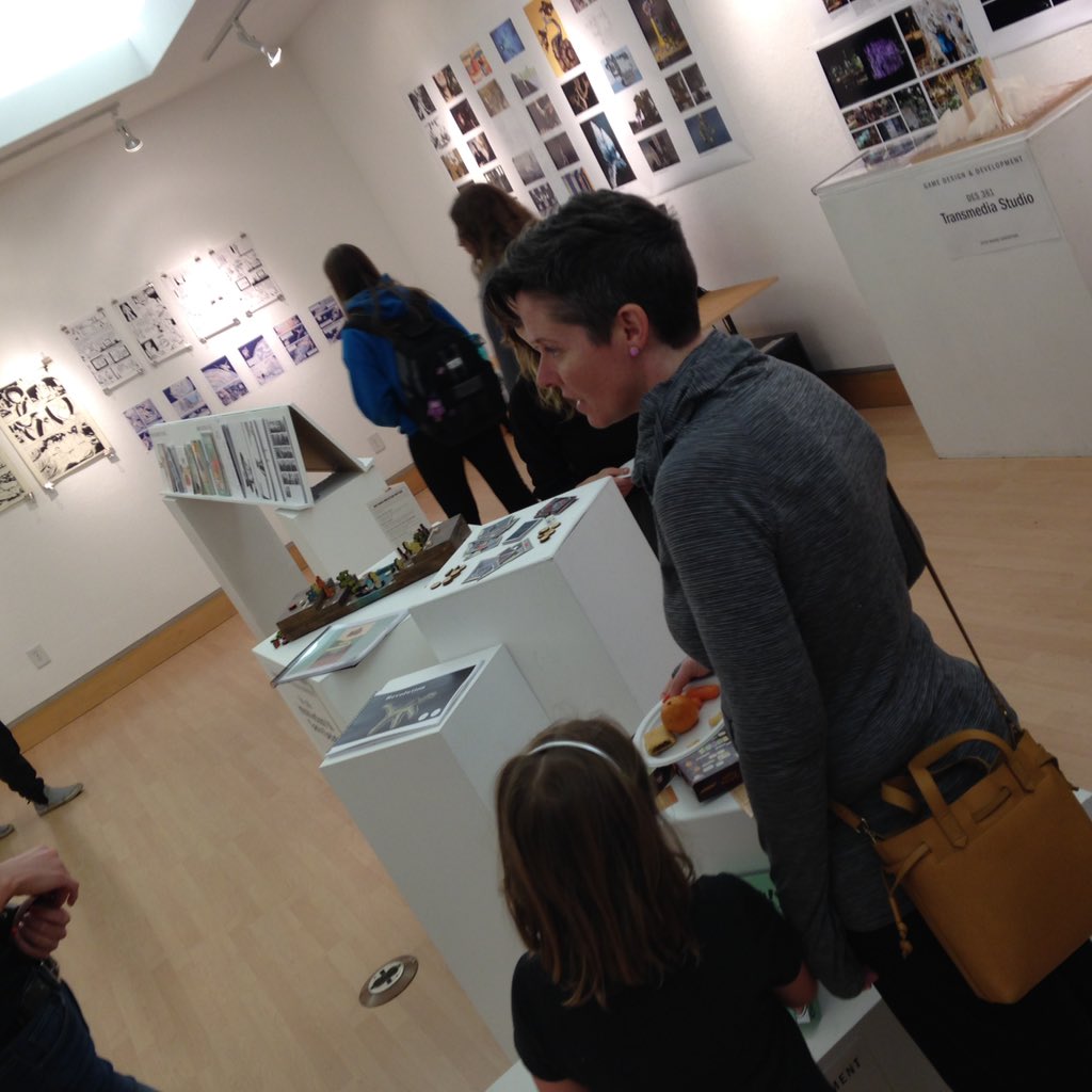 UWStoutGDD's tweet photo. Games! Animation! Comics! Film! Concept art! Storyboards! Play, read and explore in our #NASAD show. https://t.co/zlcapzu2FF