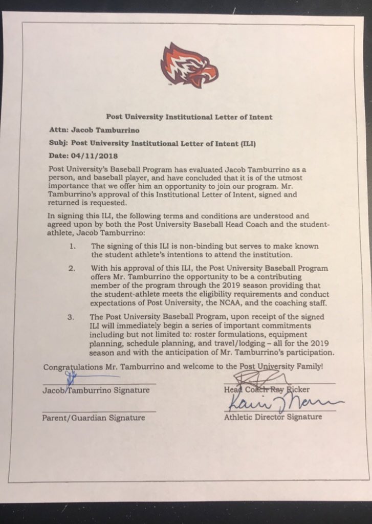 JacobTambo's tweet photo. All the countless hours of hard work has finally paid off. thank you to all my family, and friends as well as the coaching staff from Post University for giving me this opportunity of a lifetime and something I’ve always dreamed of, I will not let you down. #heartoverheight https://t.co/MiChchb4Q9