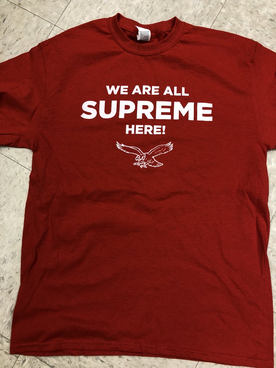 jsmall_BSMS's tweet photo. BSMS 7th graders. Wear your shirts proudly tomorrow!!! Your message is great...we ARE all supreme and we need to show it on The PSSAs.  Woot woot!!!🦅E.A.G.L.E.S!!!!
Go For The Gold! #BSMS #bermbuzz https://t.co/8thbYLCSph