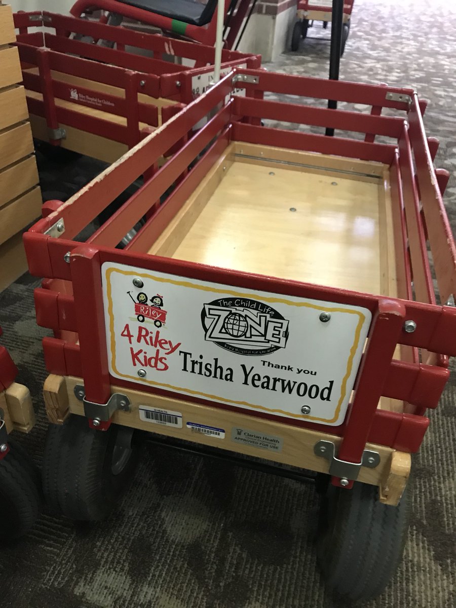 Found this <a href="/trishayearwood/">Trisha Yearwood</a> wagon at the hospital today.  I wanted to go for a ride but no one would pull me.  Thanks for helping the kids at Riley, Trisha!