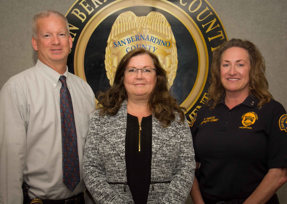 Chief Probation Officer Michelle Scray Brown is proud to announce the appointment of Tracy Reece (right) to the rank of Assistant Chief Probation Officer and the promotion of Edward Barry (left) to Deputy Chief Probation Officer.
