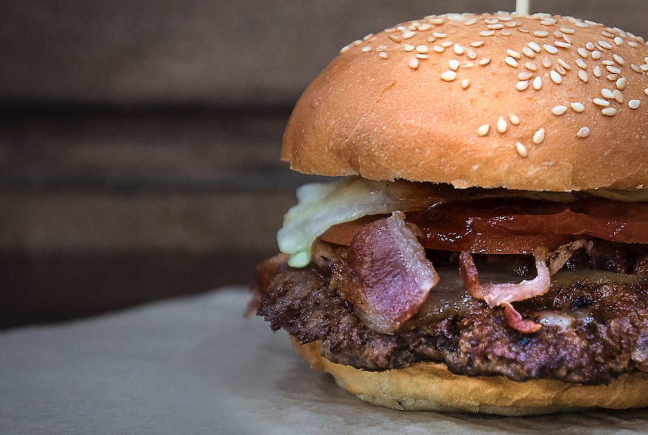 Current mood: Hangry for a Smoking Bull! Topped with Double Smoked Bacon, Smoked Gouda &amp; BBQ Sauce!