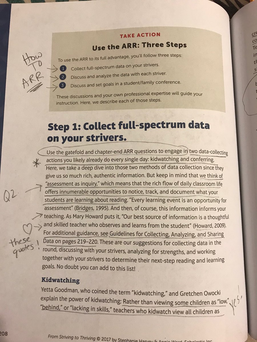 hamcnatt's tweet photo. @Tracey2250 A2 - By assessing through inquiry (kidwatching, collecting data &amp; conferencing with students) we learn about them as a whole child &amp; as a reader, which in turn helps Ss analyze their reading strengths &amp; helps them set their own reading goals.   #HCPSRead https://t.co/JymBMjy6Va