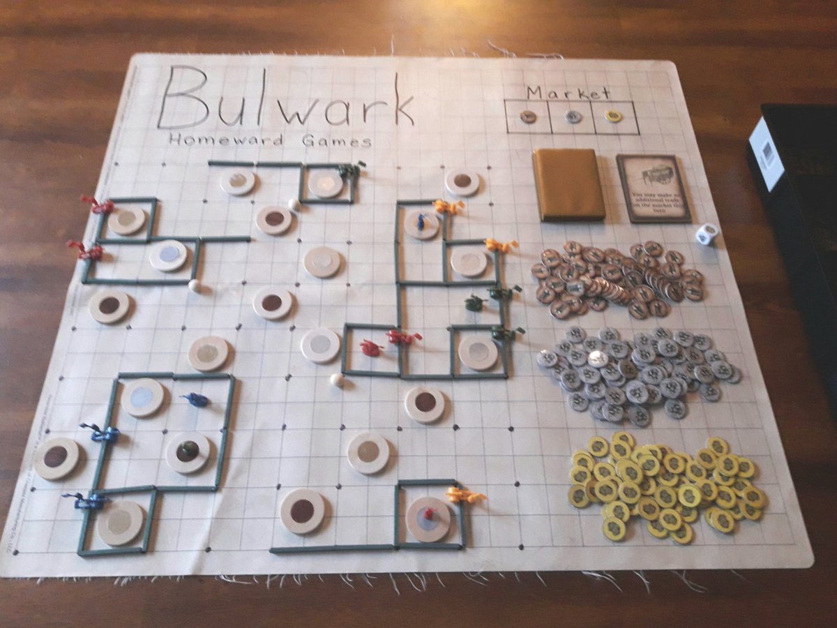Prototype of our first project Bulwark! Follow us for updates and to find out when and where we'll be public playtesting!