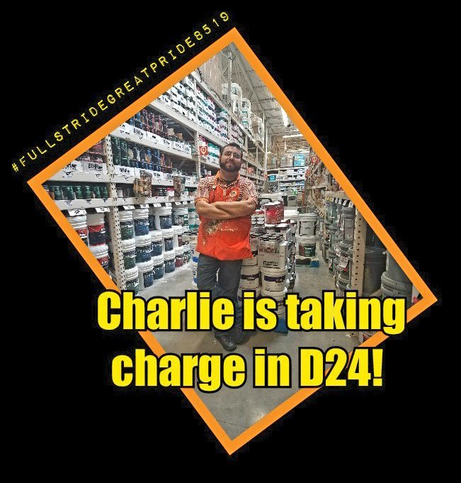 Charlie takes great pride in his dept and worked 7 pallets of paint on his own. Awesome Job! We can always count on you. 👍#ptadventures #kickitinthebutt #FullStrideGreatPride8519  <a href="/THDNina/">Nina</a> <a href="/sonnyboy825/">Ciro Cardoza Jr</a> @Extreme8519