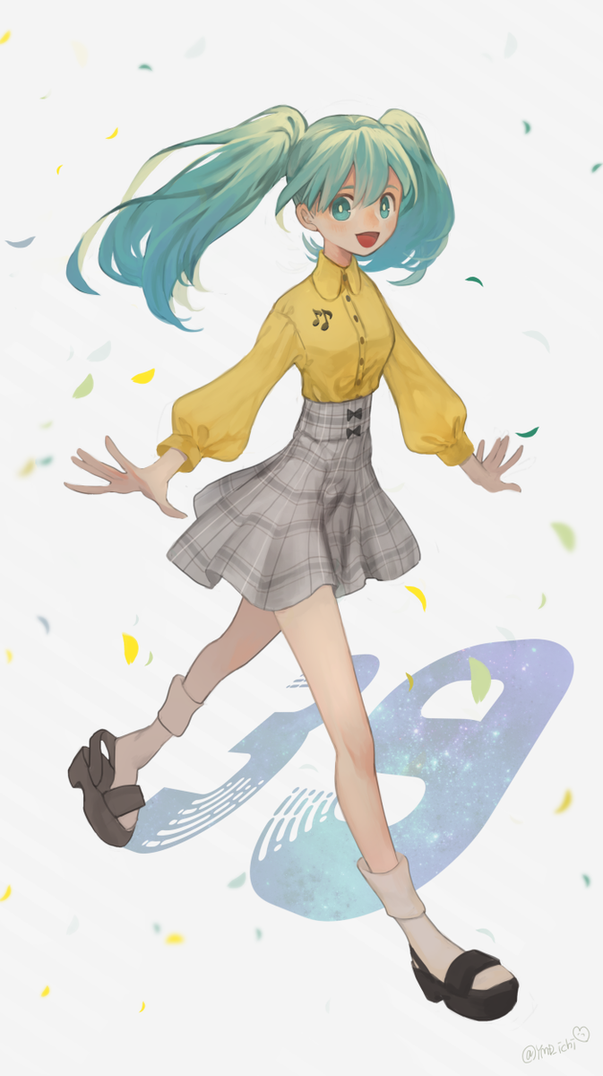 Twitter पर Piapro ピアプロ ピアプロ運営です 本日は 私服 作品をご紹介 山田いちさんのミクさん 春らしい服装でルンルン 影が 39 になっているのがステキ T Co Rod9lbkho8 Piapro 初音ミク