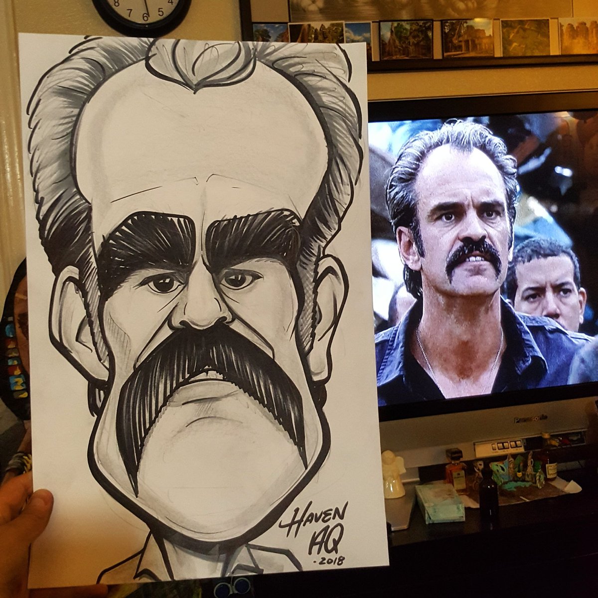 HavenAQ's tweet photo. #walkingdead #Caricature of Simon @StevenOgg #RIPSimon #TWD @WalkingDead_AMC
#havenaq #artbyhaven #jamhaven #art #cartoon #theSaviors #losangeles #caricatureartist #losangelesartist #thewalkingdead https://t.co/YBBhcLp7y8
