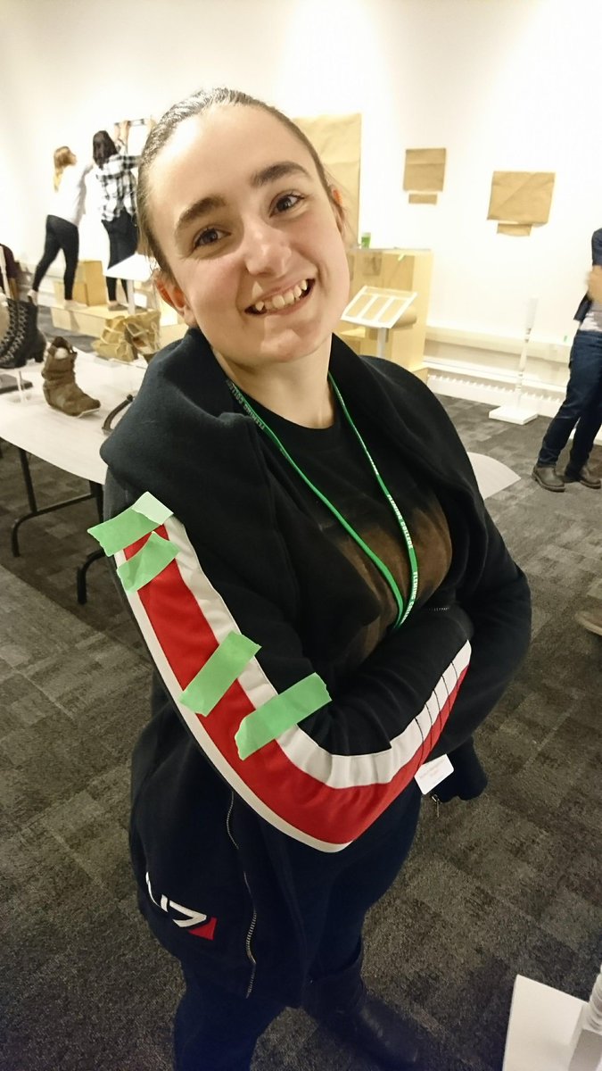 MMC_Students's tweet image. Sewing, measuring, hammering, and dispensing a LOT of painter's tape - there's plenty of skills to enhance during #installweek! 
#MMCFleming #behindthescenes #iftheshoefitsptbo #ptbocanada @PtboMuseum @FlemingCollege #museumstudies
