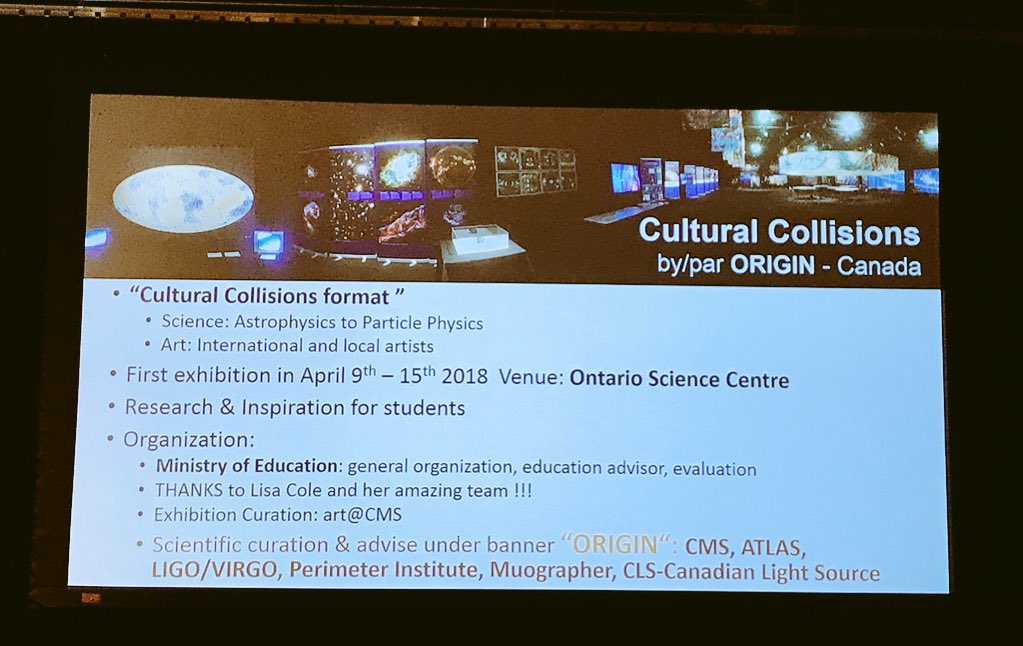 1jmglass's tweet image. Collaboration in action - international &amp;amp; local science communities - international &amp;amp; local artists = engagement of students in STEM/STEAM @OntScienceCtr @IDIOntario @llimcole @jinahkimlee @millerpEDU @KimberleTavares @MrSurti @paisley_c @ArtatCMS