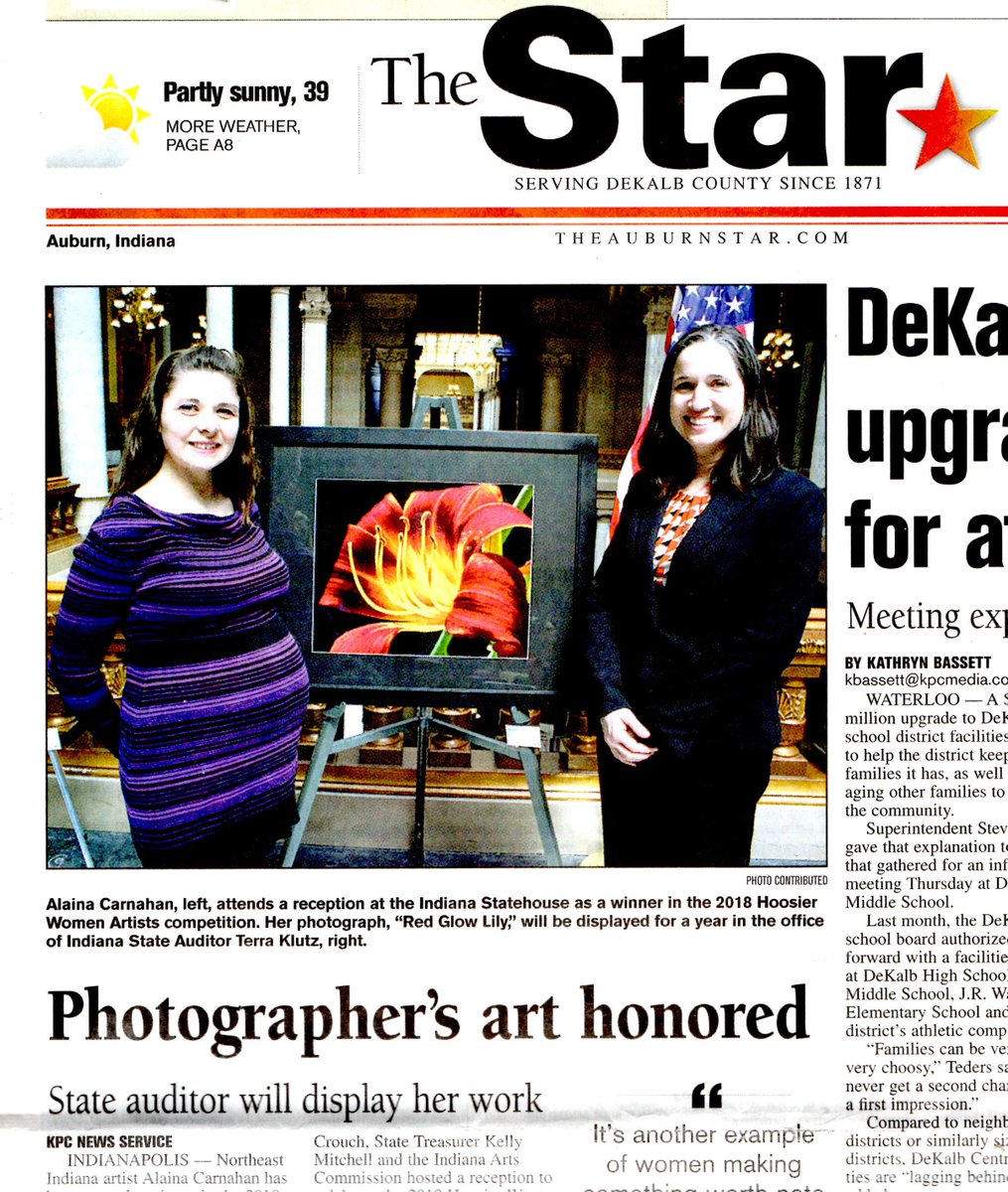 auburn_arts's tweet photo. Thanks to the Auburn Star for this article on our commission member Alaina Carnahan's achievement! 
https://t.co/15xkLZFWUT https://t.co/MKCrxd0jme