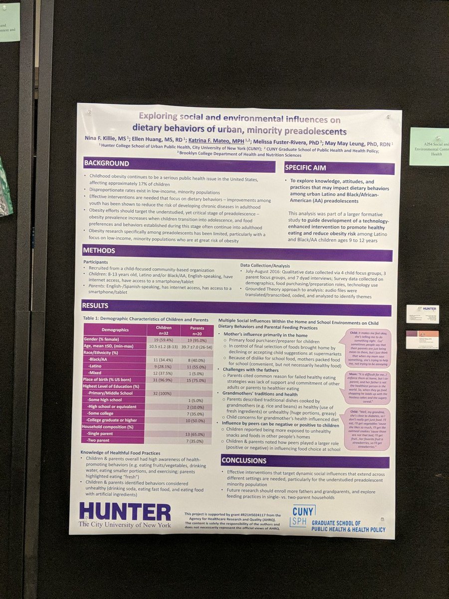 drmiriamc's tweet photo. Important research examining the unique dietary experiences if low-income, minority youth #SBM2018 https://t.co/RtwM4fz3zN