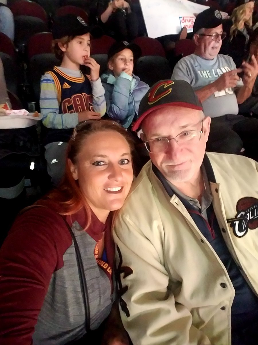 FATHER DAUGHTER TIME @ THE Q.
Missed some games due to his health but finishing 💪 Chasing another Title 
@cavs 
@TweetQTV 
#AllForFans 
#AllForOne