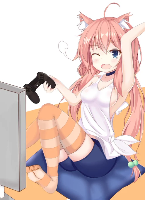 疲れたひなたちゃんです #猫宮ひなた 