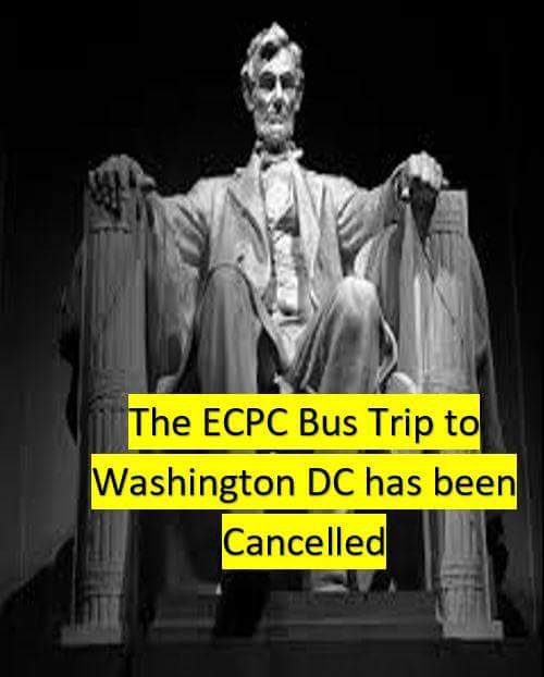 ECPC2015's tweet image. We are very sorry to announce that the Bus Trip to Washington DC has been cancelled. Refunds have been issued to purchasers of tickets. Questions can be emailed to us at eastcoastparacon@gmail.com