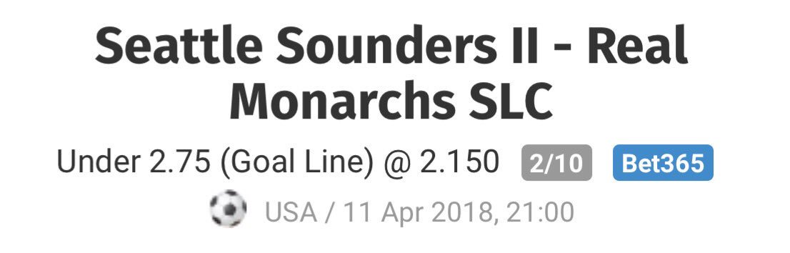 Swagccer's tweet image. United States 🇺🇸 

Pick: Under 2.75
Odd: 2.15
Stake: 2/10

Good Luck! ⚽️

#bettingtips #bettingbetter