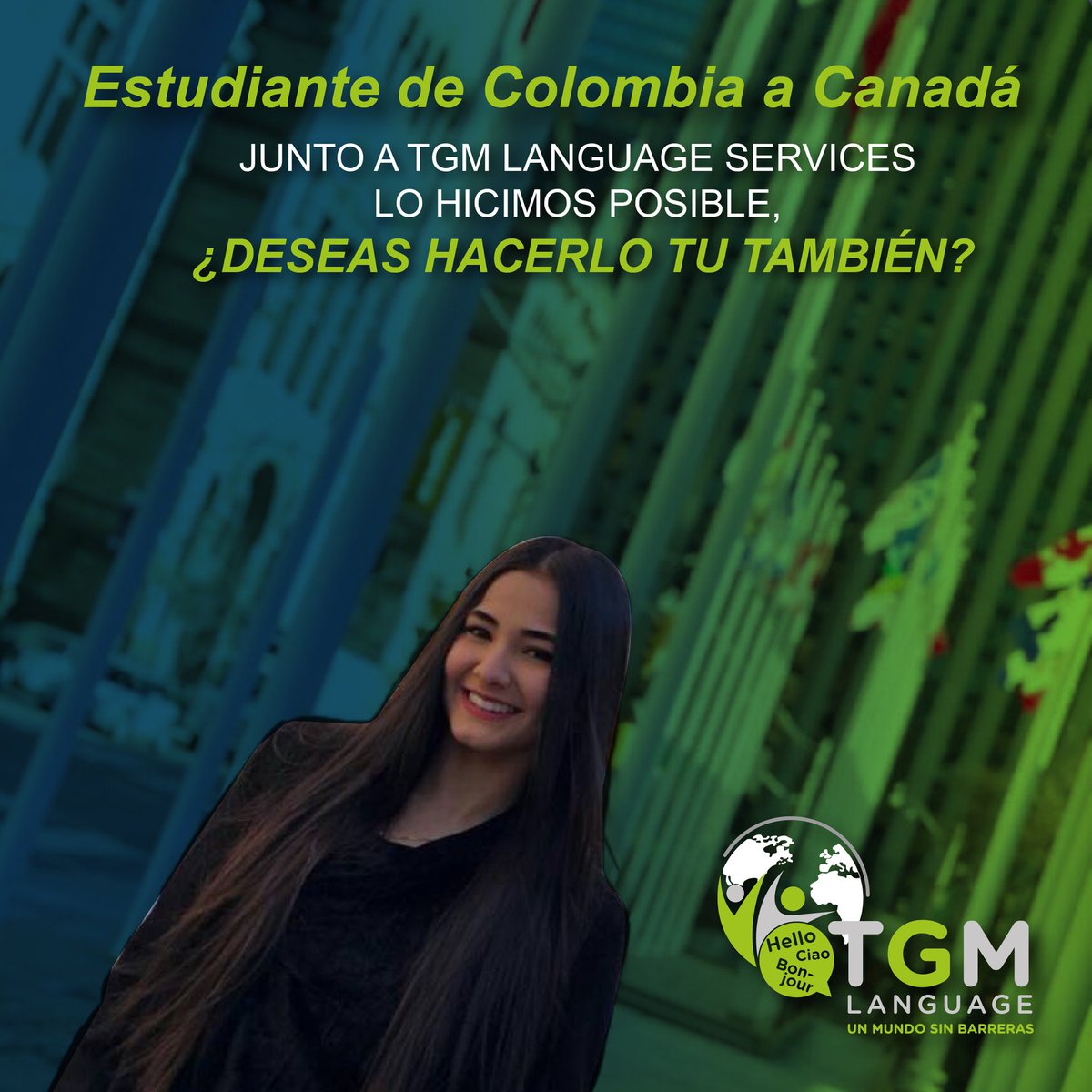 TGMLanguage's tweet image. Puedes asistir a nuestra GIRA y conocer todos los detalles del traslado de Colombia a Canadá con tu visa de estudio y los distintos programas que tenemos disponible, Déjanos tu correo para mas detalles.

#TGMLANGUAGE #cursosdeIngles #estudiarenelexterior,