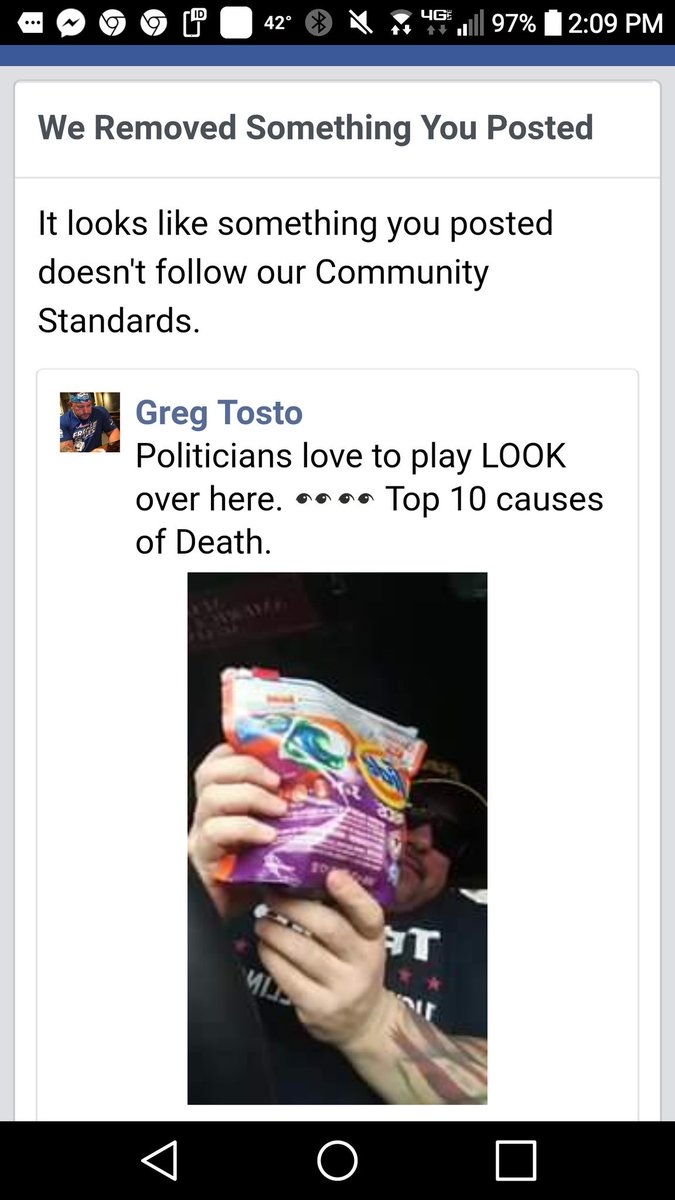 GregTosto's tweet image. What about the rest of US?
@facebook @StateDept @realDonaldTrump @tedcruz @DevinNunes @ARAGClassAction @jeffsessions
@MichaelCohen212
#BlocksConservatives