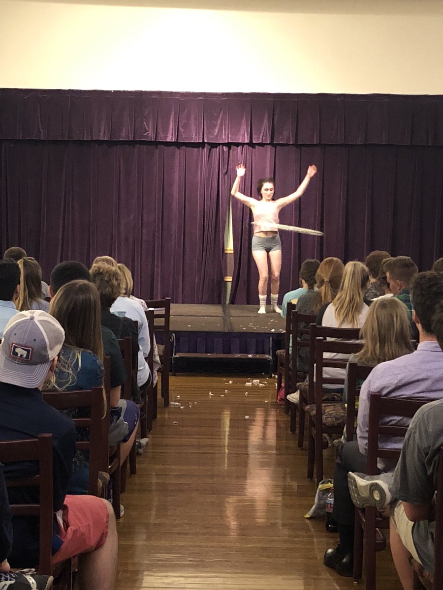Team Gymnastics is owning the stage with her hoola-hoop skills! <a href="/KDsigmagamma/">Kappa Delta at KSU</a> <a href="/KState_Acacia/">K-State ACACIA</a> <a href="/SAE_KSU/">ΣΑΕ at Kansas State</a>