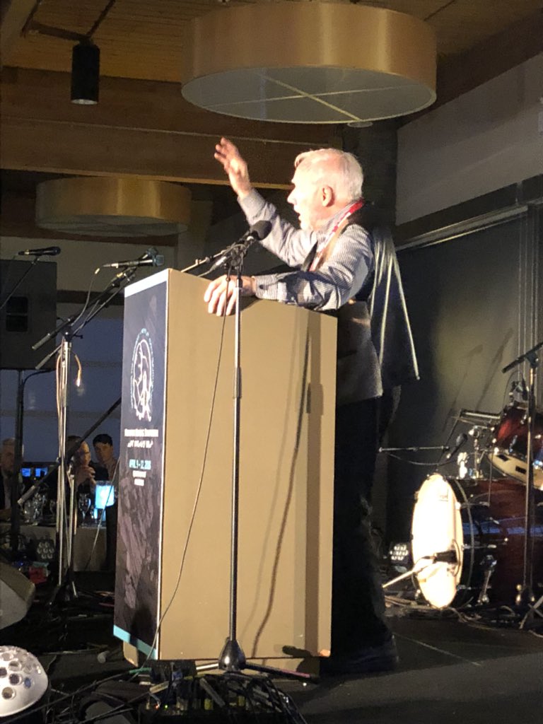 NuMining's tweet photo. Jim Nasso of @agnicoeagle sharing highlights and introducing us to some of their employees and their career paths. Quoting symposium president “the best social program is a job.” #NuMS18 https://t.co/xO5bYKgHyB