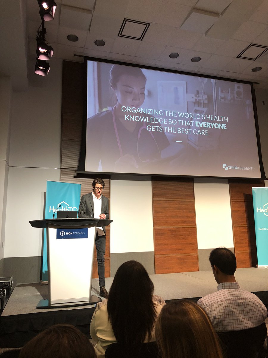 AndinoGroupCorp's tweet photo. Brilliant talk on how we drowning in data and how Think Research is leading the way to organize this information for our own benefit. @trchealthcare #HealthTO https://t.co/GS9P4ZXAyf