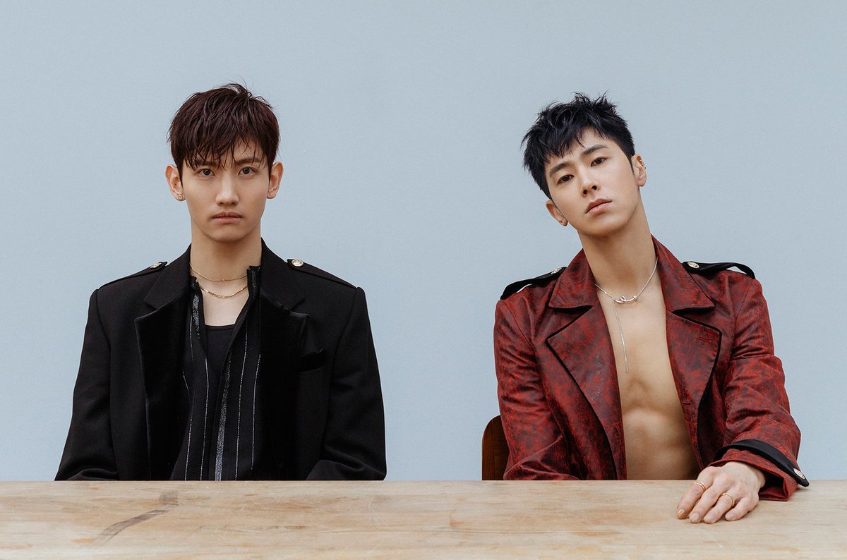 billboard's tweet photo. TVXQ! discuss "New Chapter #1: The Chance of Love" (exclusive video) https://t.co/9CFbSTrxpw https://t.co/s483ScdCAp