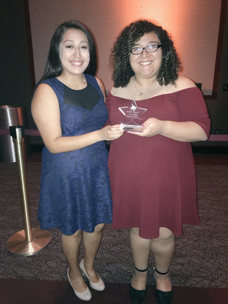 txstprssa's tweet photo. We’re so excited to have received the Outstanding Scholarly Program Award for our successful #txstprssa Regional Conference: @SaddlinUpForPR #DeepInTheHeartPR! #BokoAwards #TXST #sjmc https://t.co/PiRUqTDUdZ
