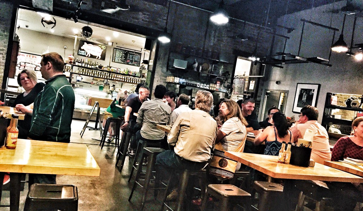 august_adams's tweet photo. Hey fellow #18NTC people looking for good eats nearby. Cochon is the real deal. Truly fantastic food, plus chill vibe - worth it. https://t.co/uuZFClz2S2