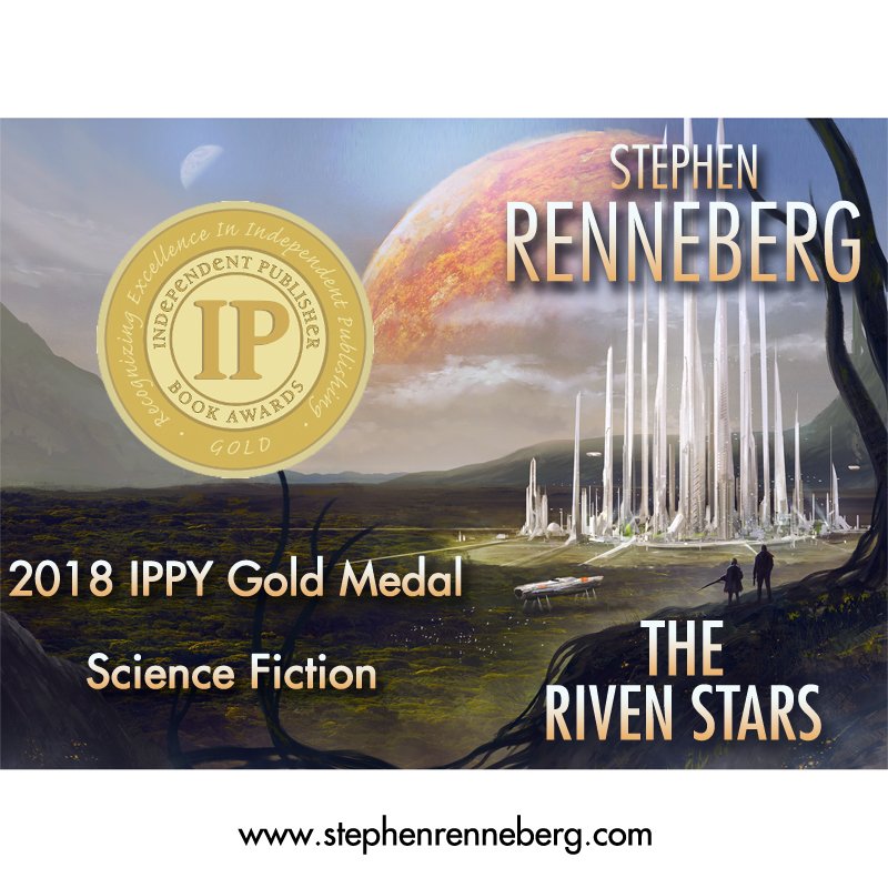SPRenneberg's tweet photo. The Riven Stars wins Gold Medal in Science Fiction at 2018 IPPY Awards #MappedSpace, #amazon, #kobo, #ibooks. #spaceopera, #scifi, #sciencefiction, #iartg, #book, #sfbook, #scifibook, #scifibooks, #scifinovel, #sciencefictionnovel, #booklaunch, #amreading, https://t.co/Ug3eXQFi1O https://t.co/Mgjk0pR5kR