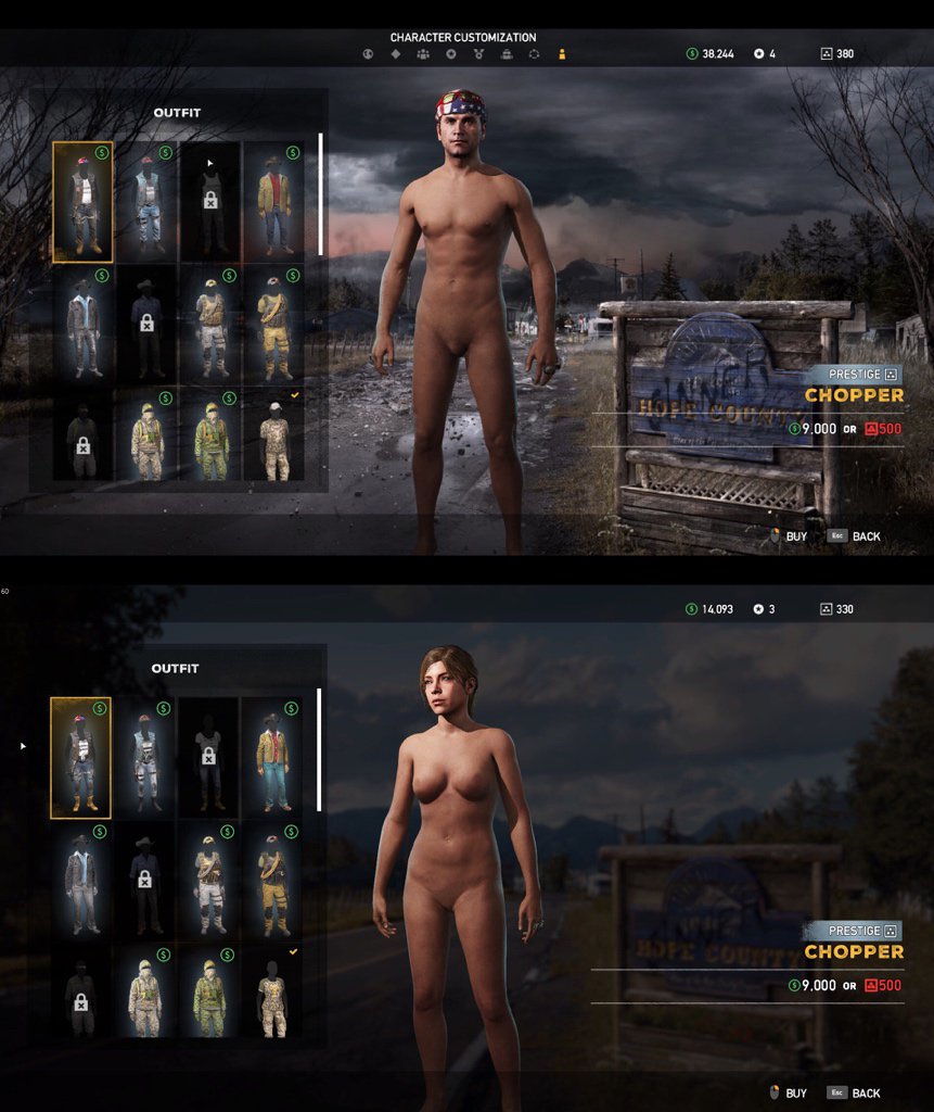 “В Far Cry 5 найден баг, с помощью которого можно играть голым персонажем. 
