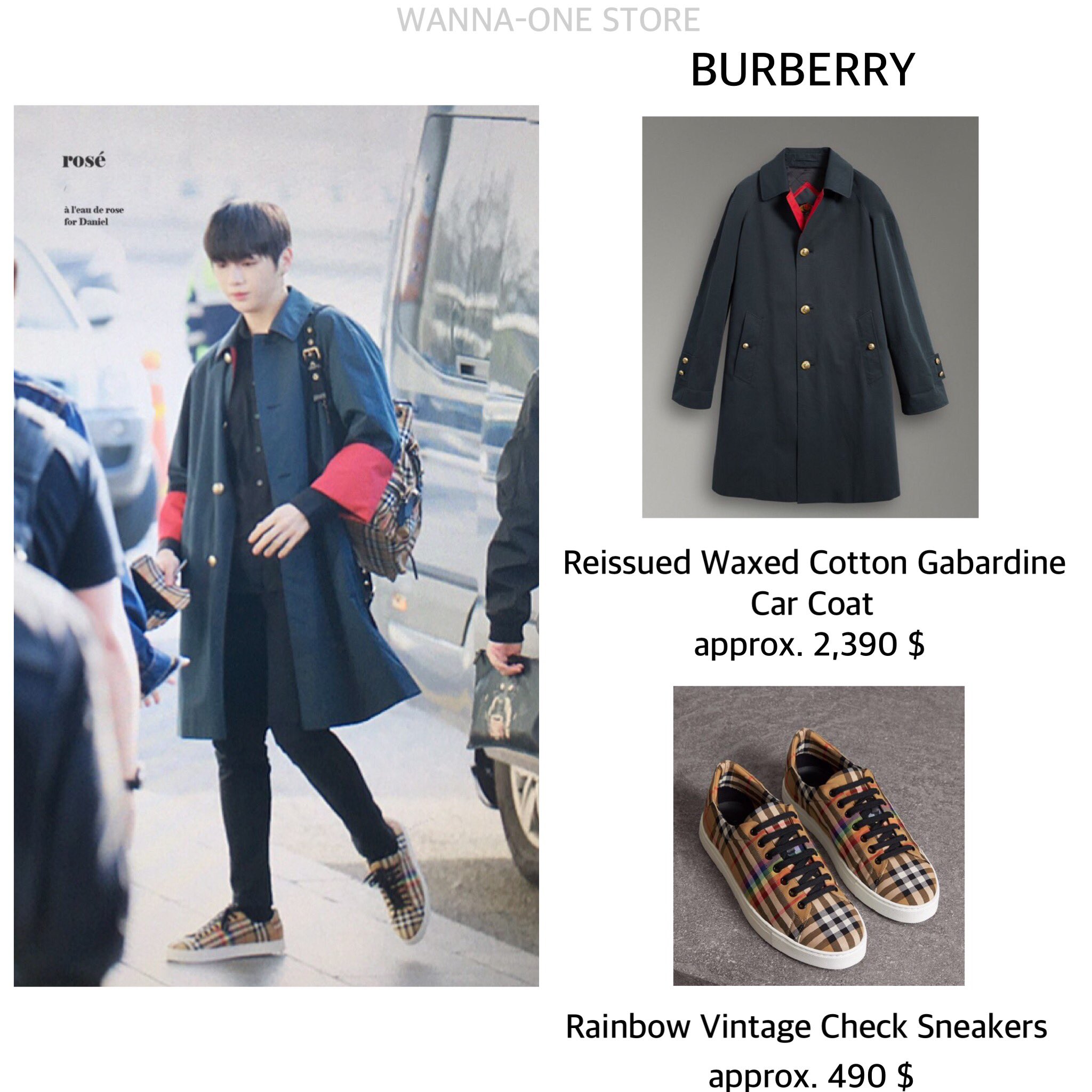 burberry rainbow vintage check sneakers