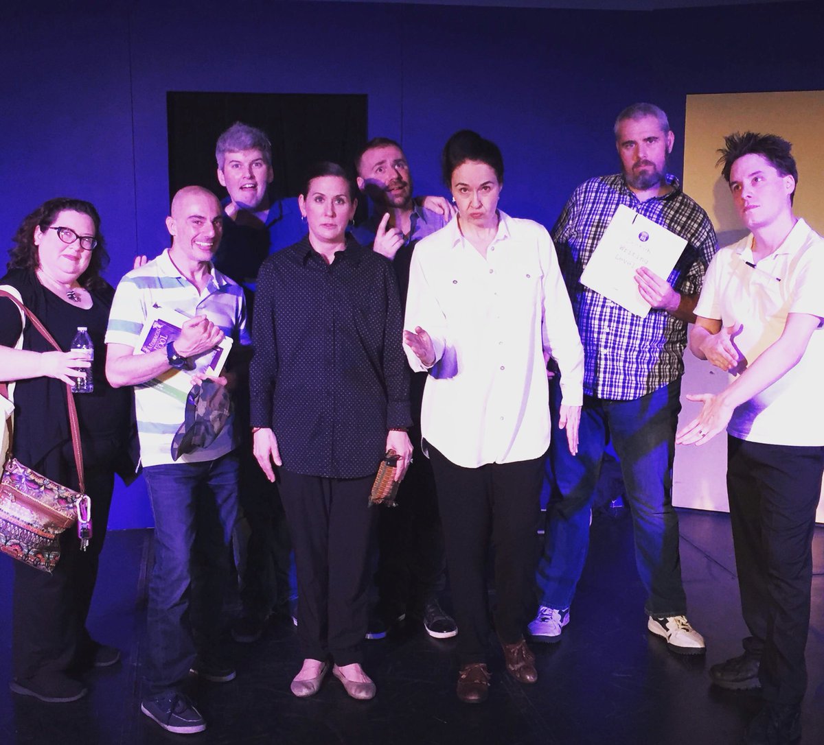MikeDoria's tweet image. #Writers rule the world. 16 weeks ago we began writing comedy sketches at @VegasTheatreHub and tonight we put our best pieces out on stage for an hour and a half showcase.  We had an amazing coach and teacher.