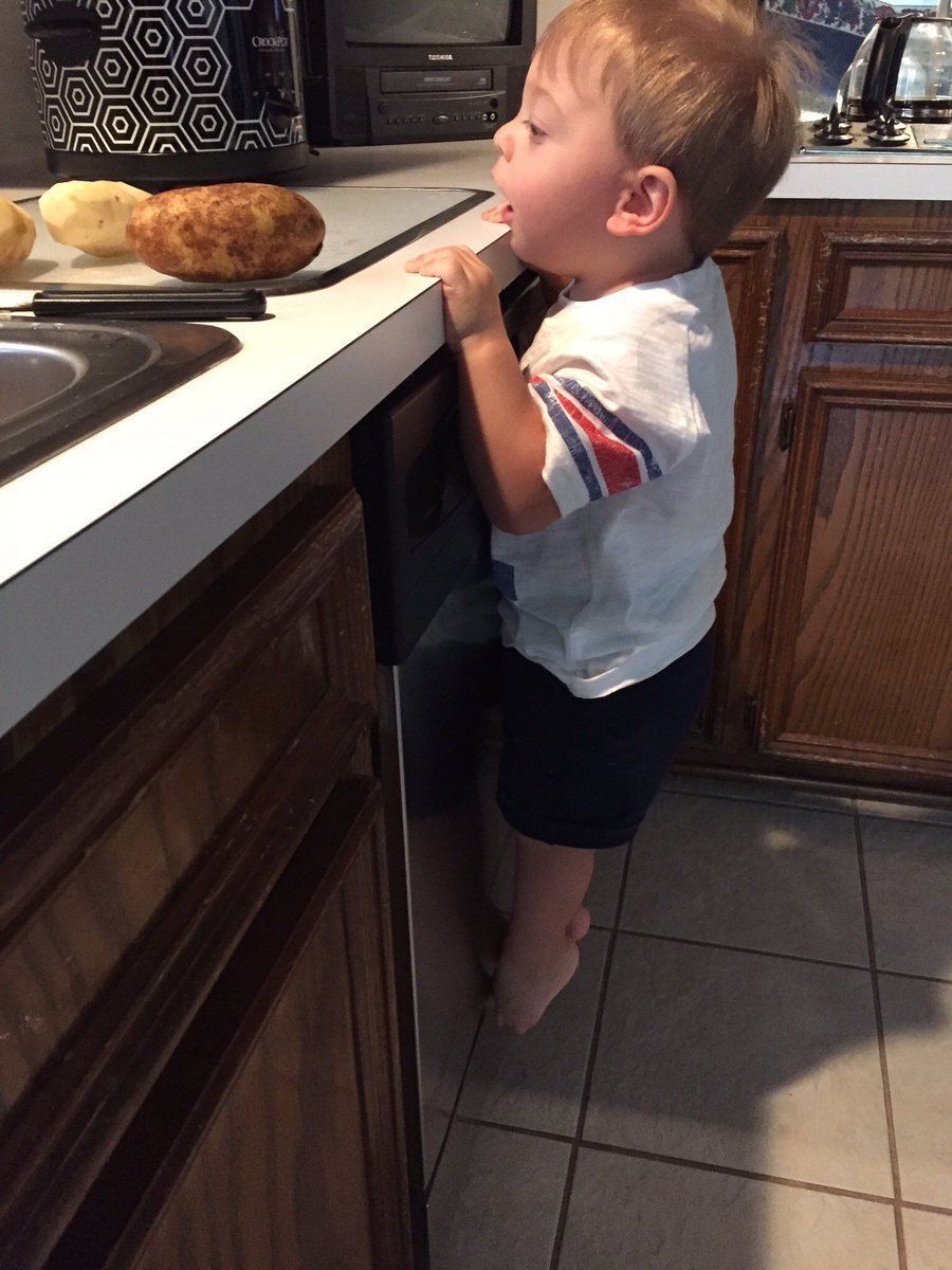 StumblerPopular's tweet photo. Get yourself someone who looks at you the way this little boy looks at potatoes https://t.co/wXopxEio8I