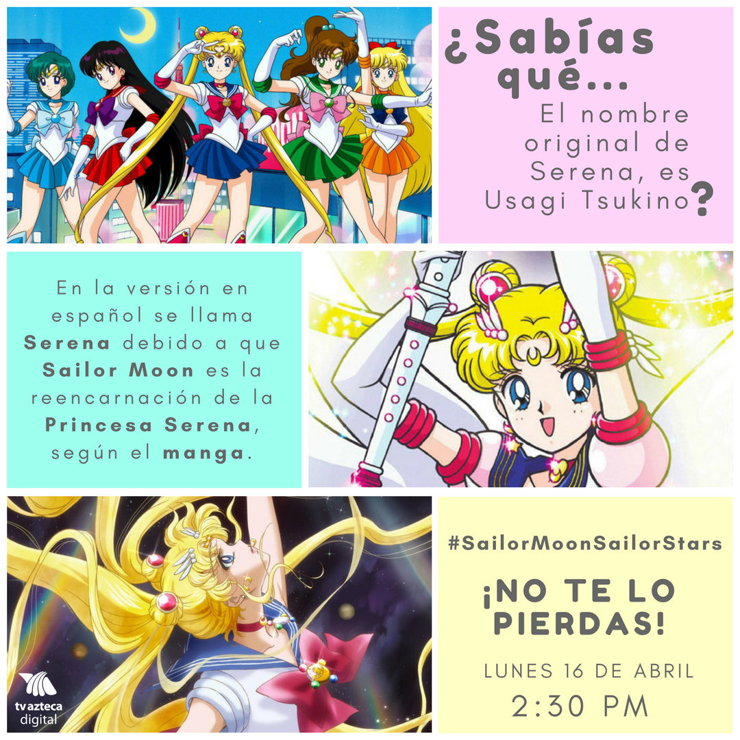 AztecaSiete's tweet photo. ¿Sabían este dato curioso de Sailor Moon? 😮

¡Por el poder del prisma lunar! 🌙✨ #SailorMoonSailorStars llega a la pantalla de @AztecaSiete este lunes 16 de abril. 📺 https://t.co/Yu0NNqpFLC
