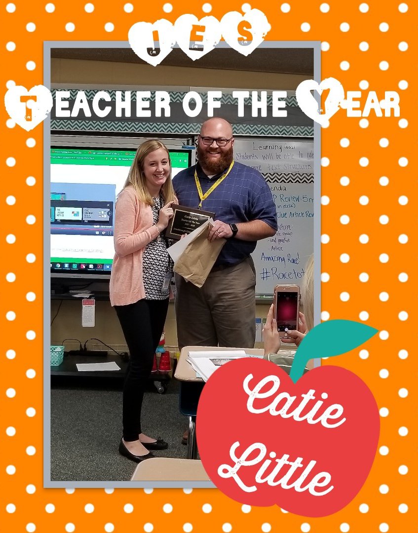 🎈🎉❤🎈🎉❤
Congratulations to Catie Little... Our Most Deserving Teacher of the Year at JES!!!... &amp; Oh My Goodness... just look at her PRECIOUS little Baby Boy Bump!!!
<a href="/CatieLittle1/">Catie Little</a>
<a href="/matt_combs10/">Matt Combs</a>
<a href="/luya_ginger/">Ginger Luya</a>
<a href="/Kimberhalliburt/">Kimber Halliburton</a>
<a href="/WCDE_TN/">WashingtonCoSch TN</a>
<a href="/JES_tigers/">Jonesborough Elem K-8</a>
#teacheroftheyear
#babyboybump